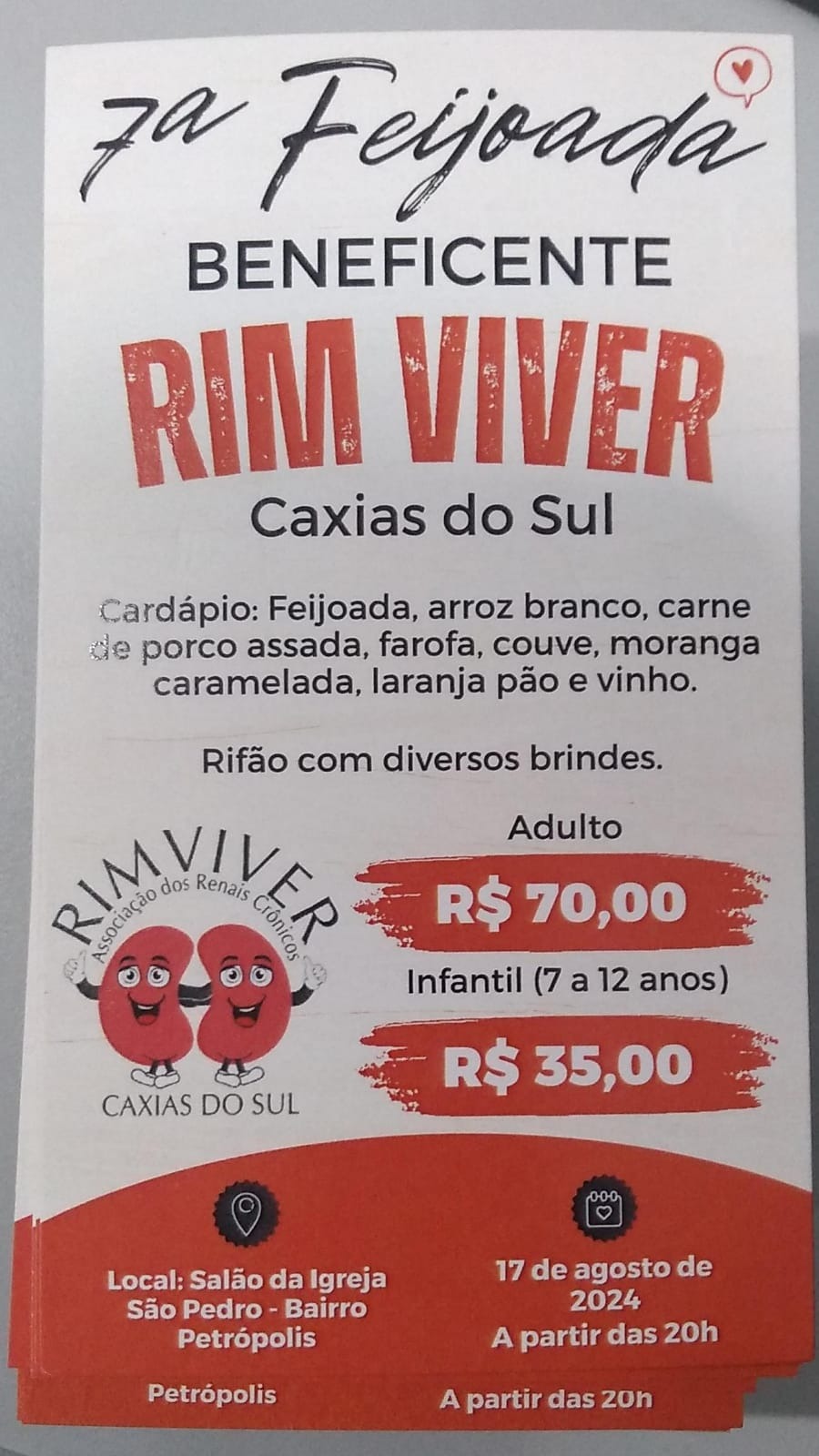 SETIMA FEIJOADA RIM VIVER CAXIAS D0 SUL